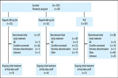 奥拉帕尼vs阿霉素在BRCA突变复发性卵巢癌患者中的疗效和安全性：随机多中心研究