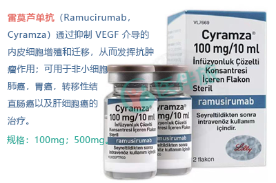 雷莫芦单抗(Ramucirumab)治疗结直肠癌效果