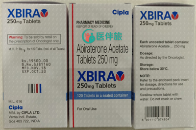 印度Cipla生产的阿比特龙的副作用