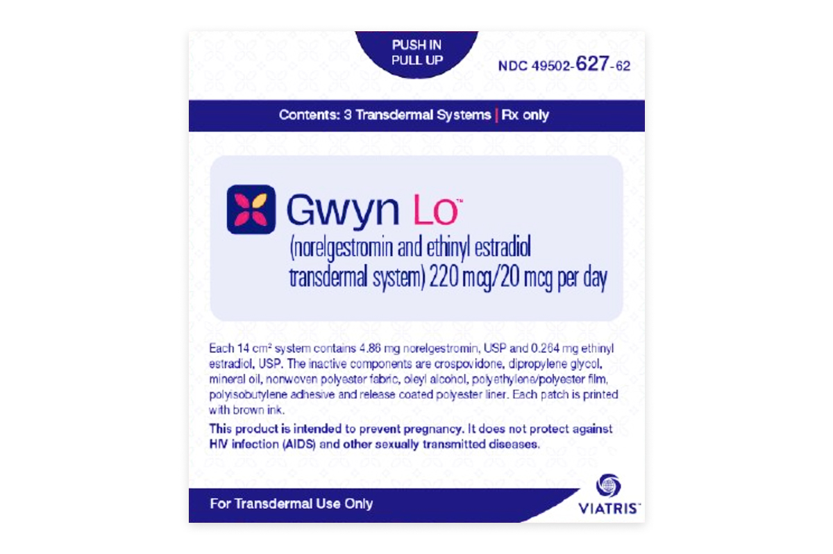 诺孕曲明/炔雌醇透皮贴剂(Gwyn Lo)